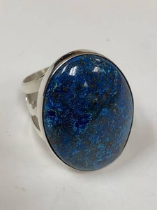 Jay King Sterling Silver Blue Stone Statement Ring Approx Size 10.5