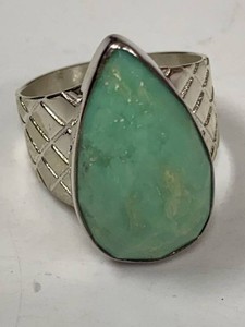 Jay King Mine Finds Sterling Silver Green Stone Statement Ring Box