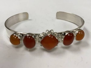 Jay King Mine Finds 925 Sterling Silver Carnelian Cuff Bracelet