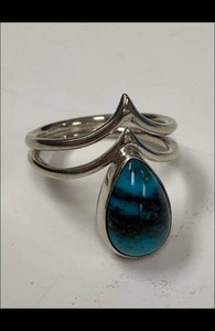 Jay King Mine Finds Sterling Silver Turquoise Ring Approx Size 9