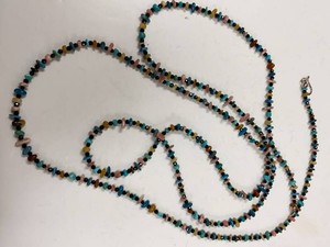 Jay King Mine Finds Multi Stone Chip Bead Necklace 925 Silver Box