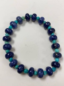 Jay King Mine Finds Lapis Turquoise Stretch Bracelet w HSN Box