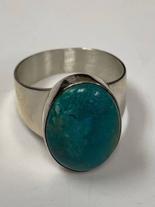 Jay King Mine Finds Sterling Silver Turquoise Ring Approx Size 10