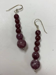 Jay King Mine Finds Sterling Silver Purple Bead Drop Earrings