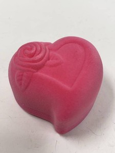 Pair of Pink Enamel Flower Stud Earrings w Heart Gift Box