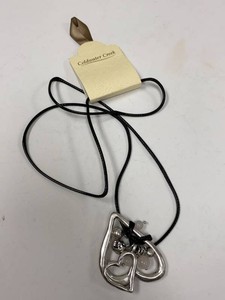 Coldwater Creek Yours Truly Heart Pendant Necklace Silver NWT