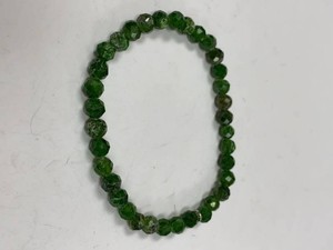Jay King Green Gemstone Faceted Bead Stretch Bracelet w HSN Box