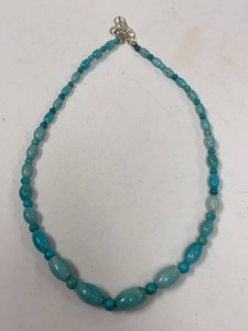 Jay King Mine Finds Blue Gemstone Bead Necklace Sterling Clasp