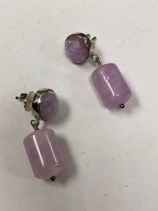 Jay King Pink Gemstone Drop Dangle Earrings Sterling Silver Box