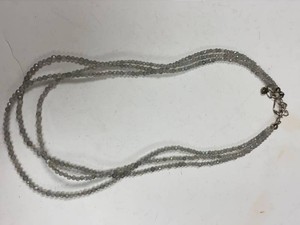 Faceted Labradorite Multi Strand Necklace 925 Sterling Clasp Box
