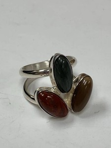 Mine Finds by Jay King Sterling Silver Multi-Stone Ring Approx 9.5