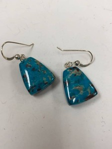 Jay King Mine Finds Turquoise Sterling Silver Dangle Earrings Box