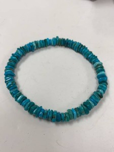 Jay King Mine Finds Turquoise Chip Bead Stretch Bracelet 925 Silver