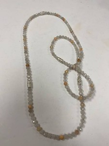 Jay King Mine Finds Sterling Silver Gemstone Bead Necklace w Box