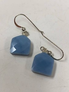 Jay King Mine Finds Blue Stone Drop Earrings With HSN Box Pouch