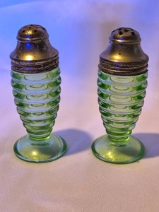 Vintage Uranium Salt and Pepper Shakers