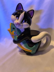 Vintage Cat Planter