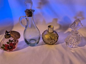 Vintage variety of CruetPerfume Bottles