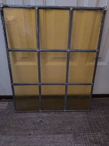Antique amber colored glass