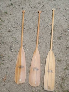 3 Solid Feather Brand Canoe Paddles 1-64 2-60