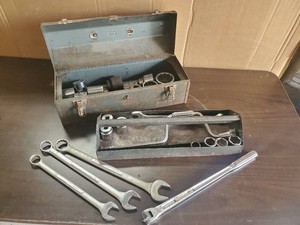 Craftsman Large Size Wrenches, Sockets in Metal tool box