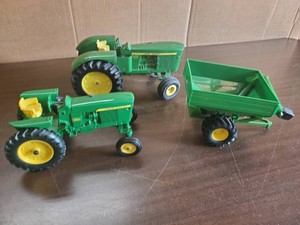 2 John Deere Tractors with Wagon