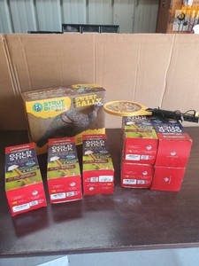 Lot of Gold Stick Fly Trap Pouches Turkey Decoys and more