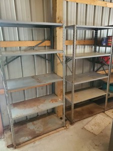 2 -- 6 Tall Metal Shelves