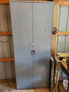 7 Tall Metal Locking Cabinet with Key