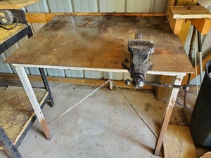 Heavy Metal Welders Table With Mounted Vice