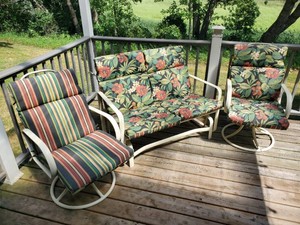 Set of Patio Furniture with Cushion Seats