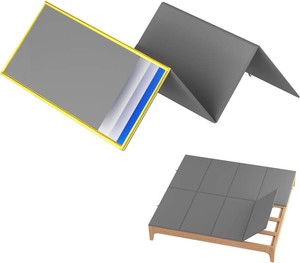 $120 Bunkie Board King 76x80, Metal Frame, 3500 lb