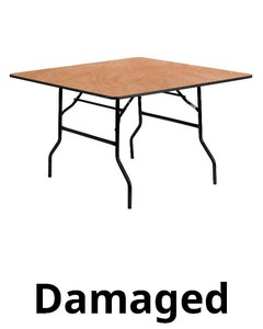 $254 Flash Furniture 4-ft Square Table (8P)