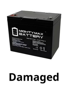 $160 12V 75Ah SLA Battery, internal thread