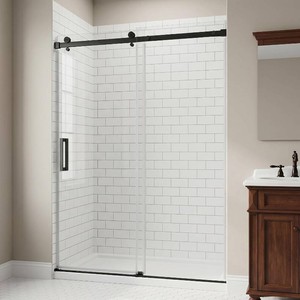 $500 Tempered Glass Shower Door 56-60W x 74H