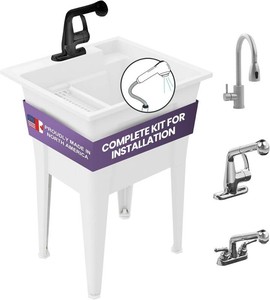 $202 Freestanding Utility Sink with Faucet