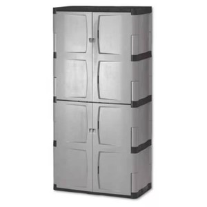 $277 Gray Resin Full Double Door Cabinet 72x36x18
