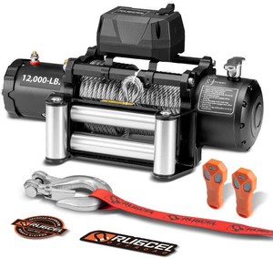 $234 RUGCEL 12000lb 12V Electric Winch with Cable