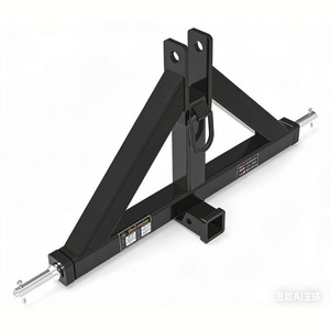 New 2026 Wolverine 3-Point Category 1 Trailer Receiver Hitch Adapter  Standard 2 Receiver (TQH-26-01C)