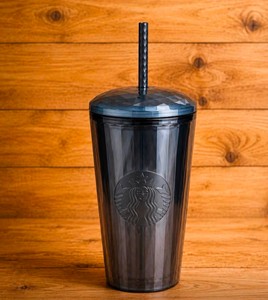 Starbucks 16oz Black Tumbler with Lid and Straw $22.99 Retail - Brand New