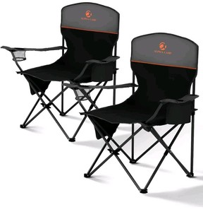 Alpha Camp Folding Camping Chair 2 Pack $69.99 Retail - Brand New