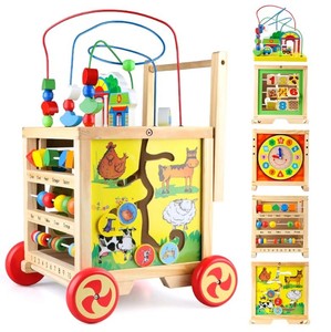6-in-1 Montessori Wooden Activity Cube $66.39 Retail - Brand New