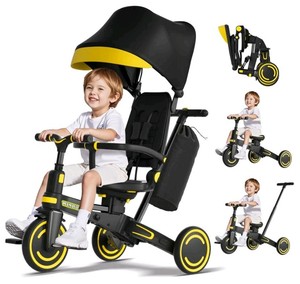 WinHope 9-in-1 Foldable Kids Tricycle with Canopy $99.99 Retail - Brand New