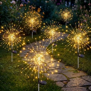 Solar Firework Garden Lights 6-Pack $34.99 Retail - Brand New