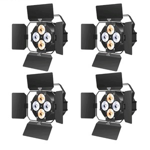 LED Mini Stage Light 4-Pack with Barn Doors $289.99 Retail - Brand New