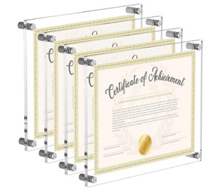 AITEE 11x14 Acrylic Floating Wall Frames 4-Pack $85.98 Retail - Brand New