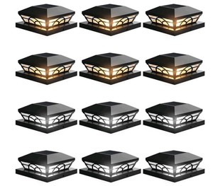 Solar Post Cap Lights for Deck and Fence 12 Pack $49.99 Retail - Brand New