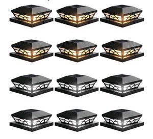 Solar Post Cap Lights for Deck and Fence 12 Pack $49.99 Retail - Brand New
