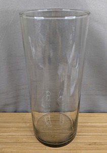 Large 12 x 5 Clear Glass Cylinder Vase G