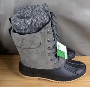 Itasca Mallory Womens Size 6 Grey Winter Boots $79.99 Retail - Brand New G